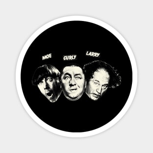 The Three Stooges Retro Magnet